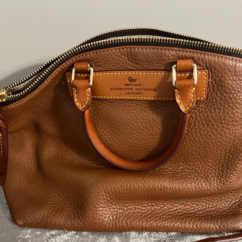 Dooney & Bourke Dillen Pebble Leather Satchel - Picture 2 of 6